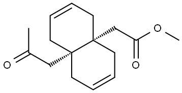 METHYL (8A-(2-OXOPROPYL)-1,5,8,8A-TETRAHYDRO-4A(4H)-NAPHTHALENYL)ACETATE Structure