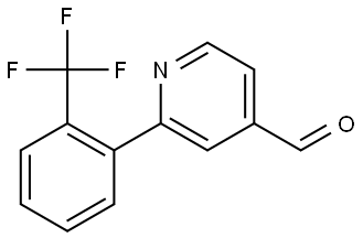 2-[2-(Trifluoromethyl)phenyl]-4-pyridinecarboxaldehyde Structure