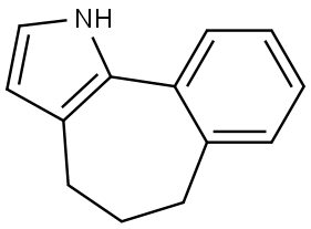 1,4,5,6-tetrahydrobenzo[6,7]cyclohepta[1,2-b]pyrrole Structure