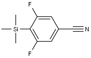 3,5-Difluoro-4-(trimethylsilyl)benzonitrile Structure