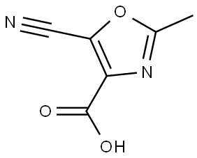 5-Cyano-2-methyloxazole-4-carboxylic acid Structure