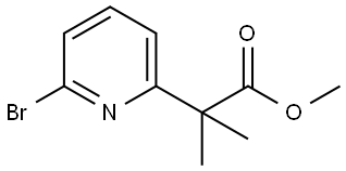 Methyl 2-(6-bromopyridin-2-yl)-2-methylpropanoate Structure