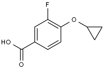 4-Cyclopropoxy-3-fluorobenzoic acid Structure