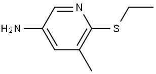 6-(Ethylthio)-5-methyl-3-pyridinamine Structure