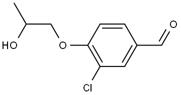 3-Chloro-4-(2-hydroxypropoxy)benzaldehyde Structure