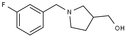 (1-(3-fluorobenzyl)pyrrolidin-3-yl)methanol Structure