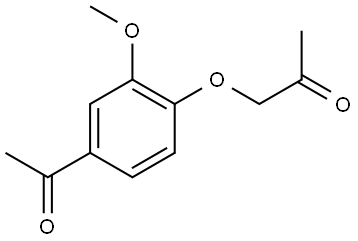 1-(4-Acetyl-2-methoxyphenoxy)-2-propanone Structure