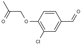 3-Chloro-4-(2-oxopropoxy)benzaldehyde Structure