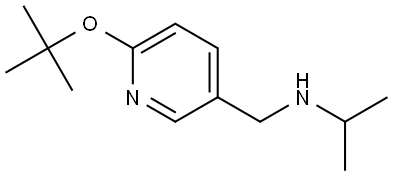 6-(1,1-Dimethylethoxy)-N-(1-methylethyl)-3-pyridinemethanamine Structure