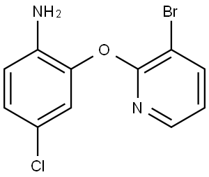 2-[(3-Bromo-2-pyridinyl)oxy]-4-chlorobenzenamine Structure