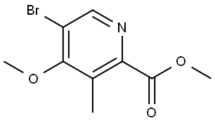 Methyl 5-bromo-4-methoxy-3-methylpicolinate Structure