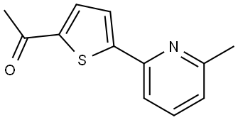 1-[5-(6-Methyl-2-pyridinyl)-2-thienyl]ethanone Structure