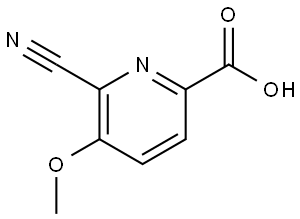 6-Cyano-5-methoxypicolinic acid Structure