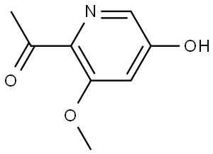 1-(5-Hydroxy-3-methoxypyridin-2-yl)ethan-1-one Structure