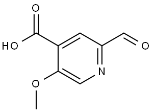 2-Formyl-5-methoxyisonicotinic acid Structure