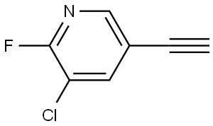 3-Chloro-5-ethynyl-2-fluoropyridine Structure