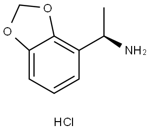 (R)-1-(Benzo[d][1,3]dioxol-4-yl)ethan-1-amine hydrochloride Structure