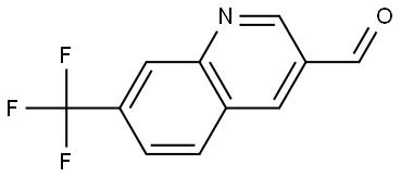 7-(trifluoromethyl)quinoline-3-carbaldehyde Structure