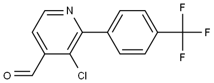 3-Chloro-2-[4-(trifluoromethyl)phenyl]-4-pyridinecarboxaldehyde Structure
