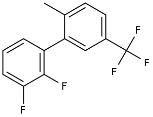 2,3-Difluoro-2'-methyl-5'-(trifluoromethyl)-1,1'-biphenyl Structure