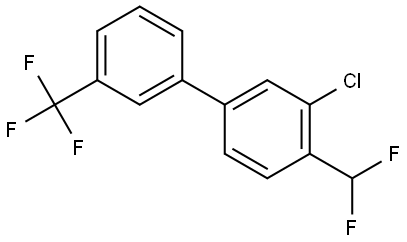 3-Chloro-4-(difluoromethyl)-3'-(trifluoromethyl)-1,1'-biphenyl Structure