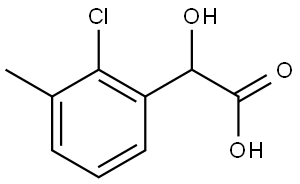 2-Chloro-α-hydroxy-3-methylbenzeneacetic acid Structure