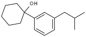 1-(3-isobutylphenyl)cyclohexanol Structure