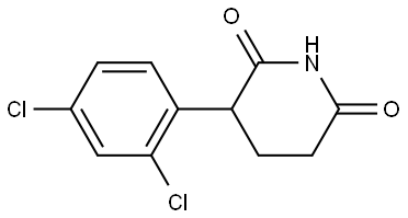 3-(2,4-Dichlorophenyl)-2,6-piperidinedione Structure