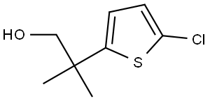 2-(5-Chlorothiophen-2-yl)-2-methylpropan-1-ol Structure