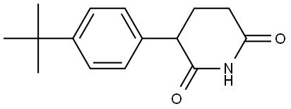 3-[4-(1,1-Dimethylethyl)phenyl]-2,6-piperidinedione Structure