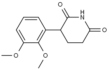 3-(2,3-Dimethoxyphenyl)-2,6-piperidinedione Structure