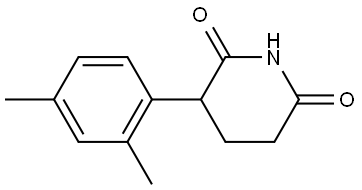 3-(2,4-Dimethylphenyl)-2,6-piperidinedione Structure
