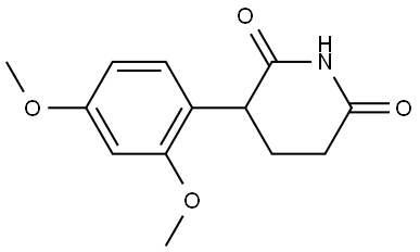 3-(2,4-Dimethoxyphenyl)-2,6-piperidinedione Structure