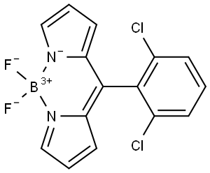 (T -4)-[2-[(2,6-Dichlorophenyl)(2H -pyrrol-2- ylidene-κN )methyl]-1H -pyrrolato-κN ]difluor oboron Structure