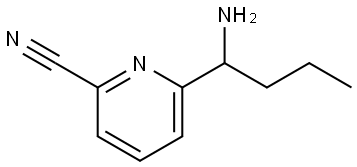 6-(1-AMINOBUTYL)PYRIDINE-2-CARBONITRILE Structure