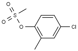 Phenol, 4-chloro-2-methyl-, 1-methanesulfonate Structure
