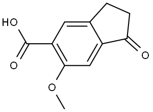 6-Methoxy-1-oxo-2,3-dihydro-1H-indene-5-carboxylic acid Structure