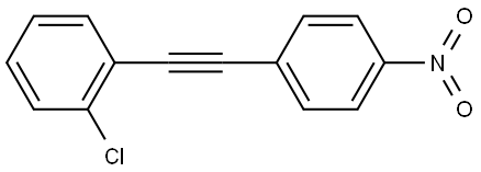 1-chloro-2-((4-nitrophenyl)ethynyl)benzene Structure
