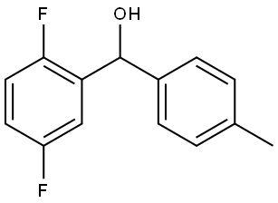 (2,5-difluorophenyl)(p-tolyl)methanol Structure