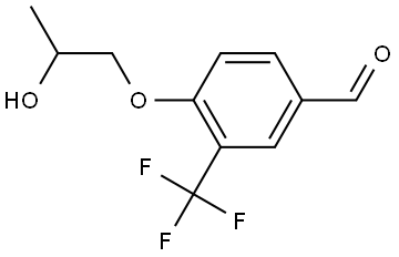 4-(2-Hydroxypropoxy)-3-(trifluoromethyl)benzaldehyde Structure