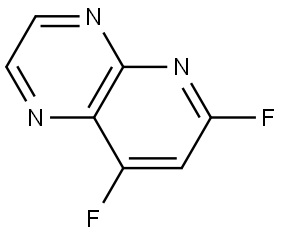 Pyrido[2,3-b]pyrazine, 6,8-difluoro- Structure