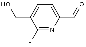 6-Fluoro-5-(hydroxymethyl)picolinaldehyde Structure