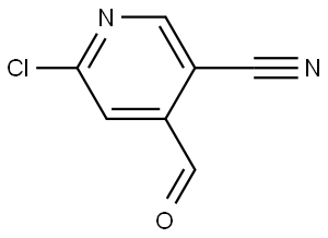 6-chloro-4-formylnicotinonitrile Structure