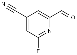 2-Fluoro-6-formylisonicotinonitrile Structure