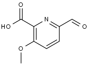 6-Formyl-3-methoxypicolinic acid Structure