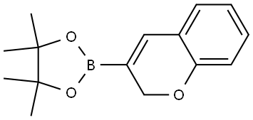 2-(2H-Chromen-3-yl)-4,4,5,5-tetramethyl-1,3,2-dioxaborolane Structure