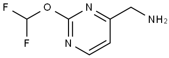 (2-(Difluoromethoxy)pyrimidin-4-yl)methanamine Structure