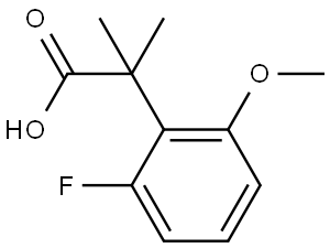 2-(2-Fluoro-6-methoxyphenyl)-2-methylpropanoic acid Structure