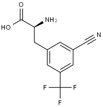 (2S)-2-AMINO-3-[3-CYANO-5-(TRIFLUOROMETHYL)PHENYL]PROPANOIC ACID Structure