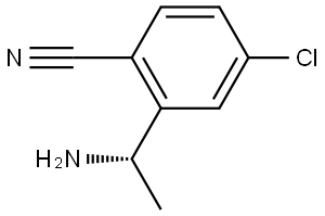 (S)-2-(1-Aminoethyl)-4-chlorobenzonitrile Structure